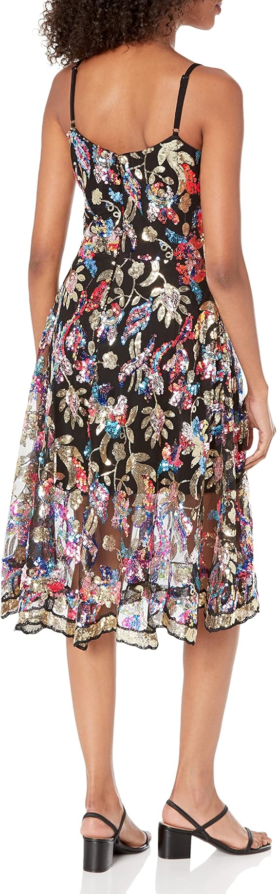 NEW SIZE SMALL Dress The Population Womens Uma Uma Sweetheart Bodice Fit and Flare Midi DressDress